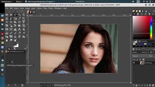 GIMP transparent background becomes black or any background color see this video  DK Technologies [upl. by Calysta]