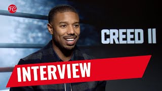 Michael B Jordan  Interview CREED II  ROCKYS LEGACY [upl. by Niltiak743]