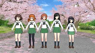 【MMD】Girl Und Panzer Anglerfish Dance PV [upl. by Reemas]