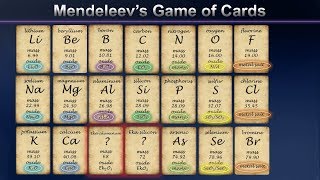 Mendeleevs Game of Cards and the Birth of the Periodic Table [upl. by Lapham398]