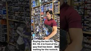 Buying the last PG RX 78 2 in stock shorts reels fyp viral trending gundam toycollector [upl. by Seto]