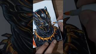 Wakanda pra Sempre drawing music drawing blackpanther marvel speeddraw aprendaadesenhar [upl. by Wally314]