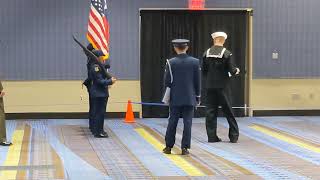 2023 JROTC Unarmed Color Guard  William J Brennan HS [upl. by Enotna]