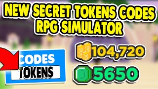 UPDATE 9 INSANE GOLD AND TOKEN CODES IN RPG SIMULATOR ROBLOX [upl. by Yeltihw]