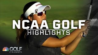 NCAA Golf Highlights Blessings Collegiate Invitational Round 1  Golf Channel [upl. by Anelad246]