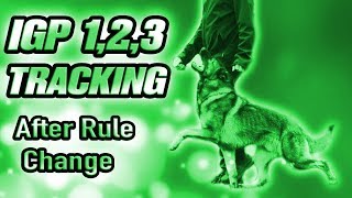 THE NEW schutzhund IPO IGP 1 2 amp 3 Tracking Rule Change 2019 [upl. by Adnema]