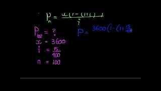 Present Value of an annuity example1 [upl. by Tracie]