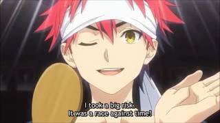 Yukihira Soma Serve his Dish Shokugeki no Soma Episode 9 [upl. by Aerdnuahs]