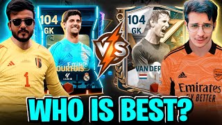 104 OVR COURTOIS VS 104 OVR VAN DER SAR  ROCK FC VS MOTA BHAI IN FC MOBILE SPECIAL GK TESTING [upl. by Sivek]