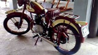 Moto antiga james Williers 1948  Joia Rara [upl. by Waldron825]