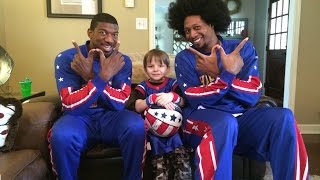 Globetrotters Visit Wyatt Pope [upl. by Ullyot]