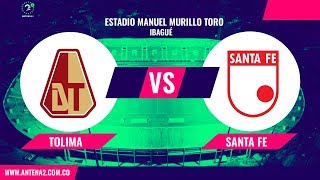 Tolima vs Santa Fe EN VIVO Liga Águila 482019 [upl. by Elyr]