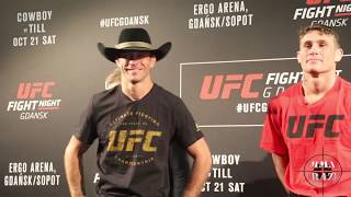 UFC Fight Night Gdansk Media Day Face Off Highlights [upl. by Aicire]