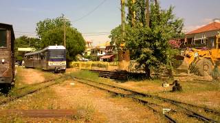 STADLER quotBDmh 2Z4A12quot gear DMU at Diakopto Greece 130512 [upl. by Nirol]