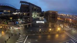 Seattle Time Lapse Safeco Field from Silver Cloud Hotel  39 Hours [upl. by Eitsyrk]