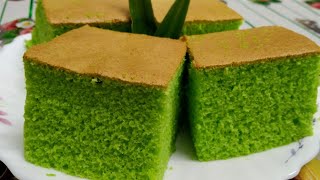 Pandan cotton sponge cake Pandan kek  Part 39 [upl. by Andree607]