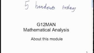 Workshop 1 Math Analysis [upl. by Ailed]