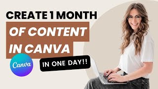 How to Batch Create a Month Worth of Instagram Content in Canva [upl. by Awe]