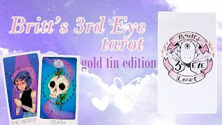 Atesswy Britts 3rd Eye Tarot  Flipthrough Guidebook Pairings amp Reading [upl. by Namyaw]