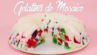 🍮 Cómo Hacer Gelatina de Mosaico con Leche 🥛 Receta Fácil y Deliciosa 🤤 [upl. by Akimehs]