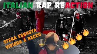 494 🇮🇹  Sfera Ebbasta  Visiera A Becco REACTION WENGLISH LYRICS  UK REACTION TO ITALIAN TRAP [upl. by Htezil]