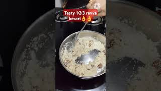 Easy way of kesari recipe youtube food recipe youtubeshorts easyrecipe ytshorts [upl. by Jariv652]