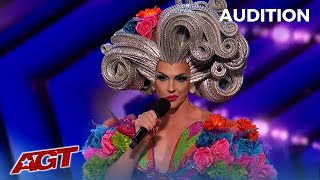 Drag Queen Alyssa Edwards From RuPauls Drag Race and Her FABULOUS Dancing Queens on AGT [upl. by Uht]