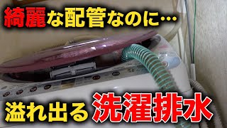 洗濯機詰まり！？床下床上にも漏れる水、、、あ？この症状って・・・（隠れ桝もあり）【花のお掃除 194】 [upl. by Capriola]