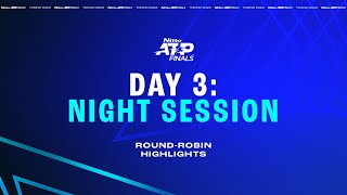 Nitto ATP FInals  Day 3 Highlights [upl. by Anaidirib]