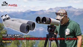 KOWA HIGHLANDER PROMINAR  IL BINOCOLO CON OTTICHE AL PURO CRISTALLO DI FLUORITE english subtitles [upl. by Elletnuahc]