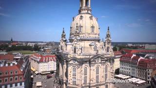 Dresden  Frauenkirche und Goldener Reiter aus der Luft HD  OktokopterDJIZenmuse [upl. by Siri143]