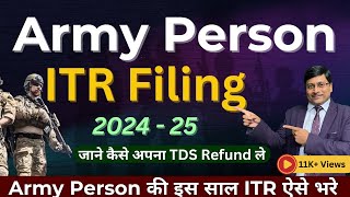 Army Person ITR Filing Online 202425  ITR 1 Army Person  Itr filing online 202425 Army Person [upl. by Aneeuqahs659]