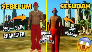 MOD UBAH KARAKTER GTA SA JADI HD Tutorial Mengubah Graphic HD Character GTA SA PC 100 Work [upl. by Aidnac]