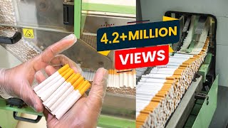 How Cigarettes are Manufactured  Start to Finish  Cigarette Manufacturing [upl. by Suehtomit]