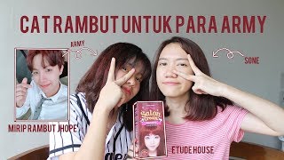 TUTORIAL Cara Mewarnai Rambut di Rumah  Etude House Cherry Red Brown [upl. by Limbert817]