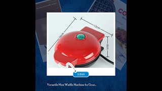 Versatile Mini Waffle Machine for Gourmet Breakfasts [upl. by Josler]