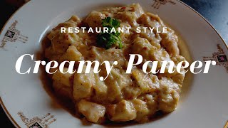 CREAMY PANEER  Restaurant Style Paneer in White Gravy  Cheese Paneer banane ka asan tarika [upl. by Lemmuela616]