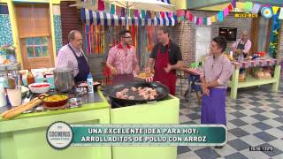 Cocineros argentinos  Arrolladitos de pollo con arroz 1 de 2  060414 [upl. by Wisnicki]