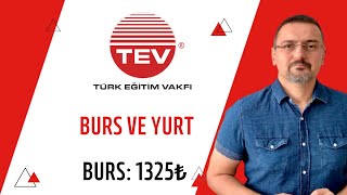 TEV BURSU 1325₺ VE TEV YURT BAŞVURUSU BAŞLADI BURS VEREN KURUMLAR [upl. by Eloc629]