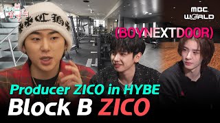 CC HYBE building shown around by the producer amp artist ZICO ZICO HYBE [upl. by Enelyaj]