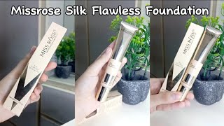 Missrose Silk Flawless Foundation  Oxidizing  Mayeda Usman [upl. by Ahsiena]