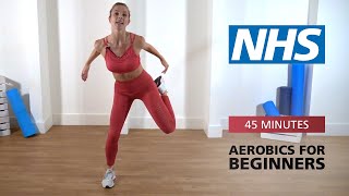 Aerobics for beginners  45 minutes  NHS [upl. by Nonaihr]