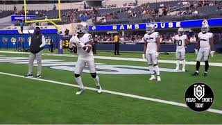 JIMMY G DROPPING DIMES TO DAVANTE ADAMS MOMENTS BEFORE PRESEASON KICKOFF AGAINST RAMS [upl. by Canica963]