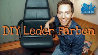 Thomas Klotz Upcycling LEDER FÄRBEN  Dye Leather [upl. by Ordnael]