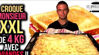 CROQUE MONSIEUR XXL de 4 KG avec 4 VIANDES  1 Winter Food Tour Bordeaux [upl. by Itsur]