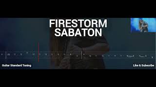 SABATON  FIRESTORM  TAB GUITAR [upl. by Ynotna]