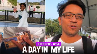 LifeLog 54  Picking Chirag at Airport Unboxing Gifts for Everyone Amul Protein Shake Review [upl. by Ayotl553]