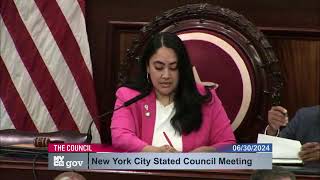 🔴 LIVE Watch NYCCouncils Budget Adoption Vote for Fiscal Year 2025 [upl. by Rehpotsihrc]