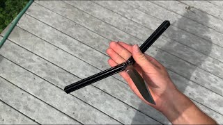 Beginner Balisong Tutorial Behind the Eight Ball to Helix [upl. by Hermon]