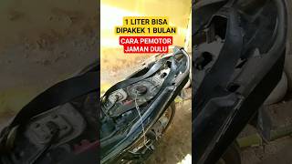 motor irit BBM satu liter dipakek sebulan motor bengkel shorts [upl. by Arihday]